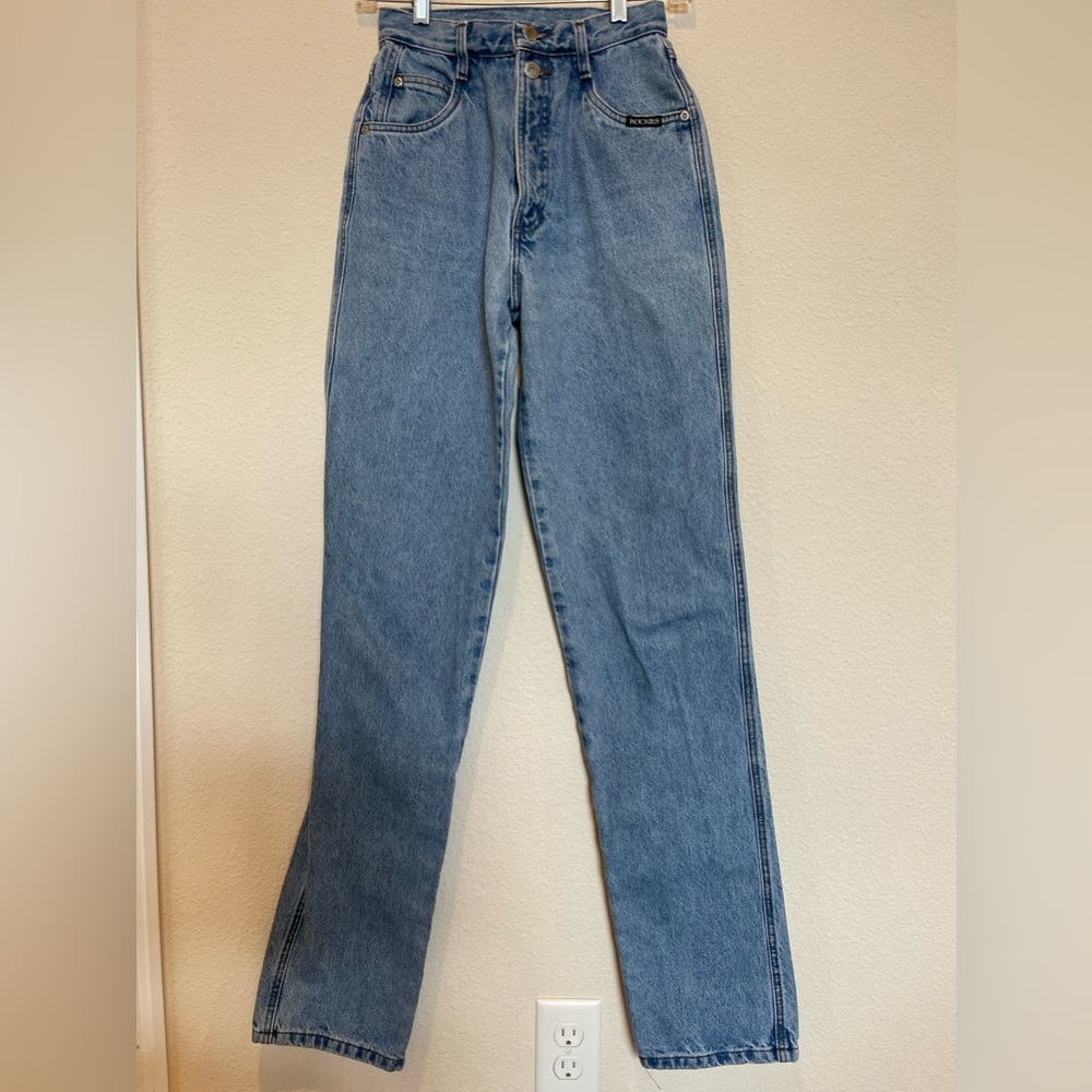 Vintage Women Rockies High Waisted Blue Jeans